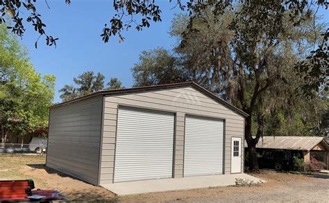 30x30 metal house|metal garages 30' x installed.